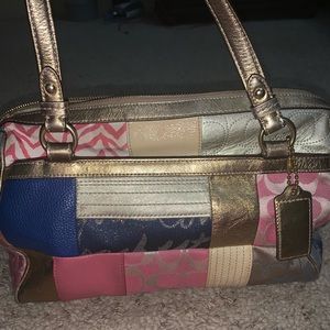 authentic vintage chic coach bag